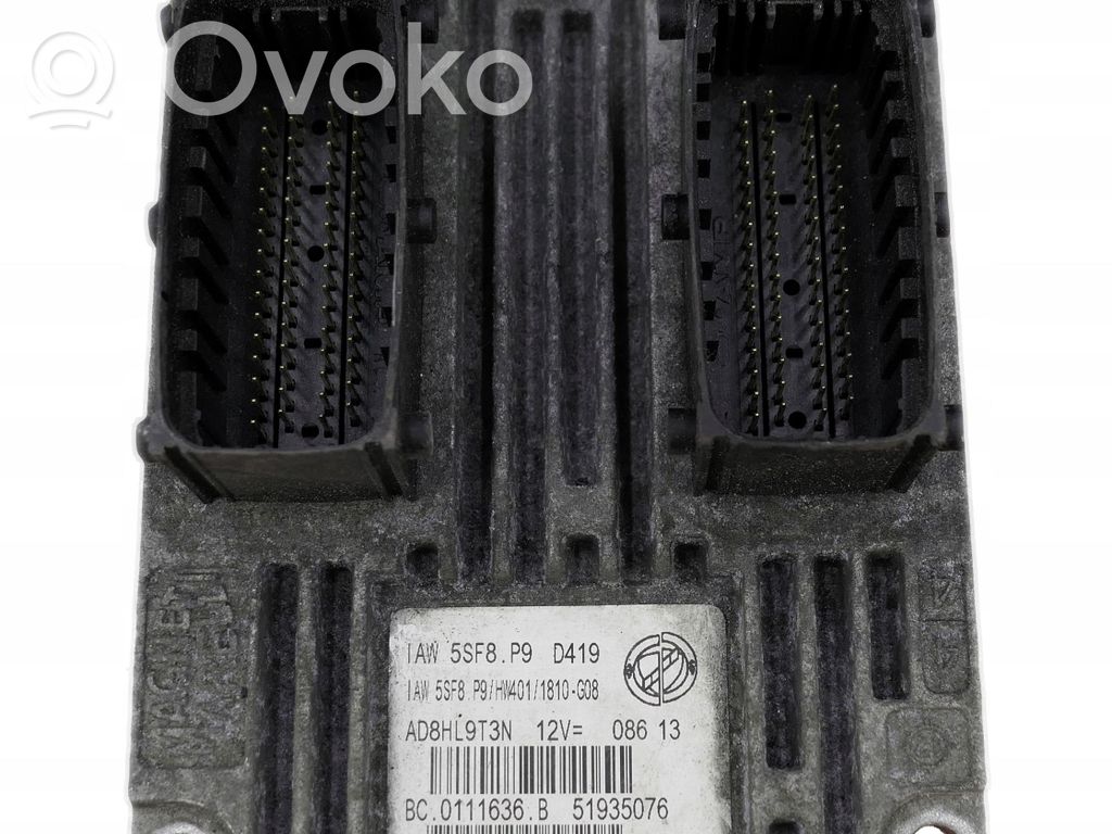 Engine control unit/module ECU   51935076,IAW5SF8