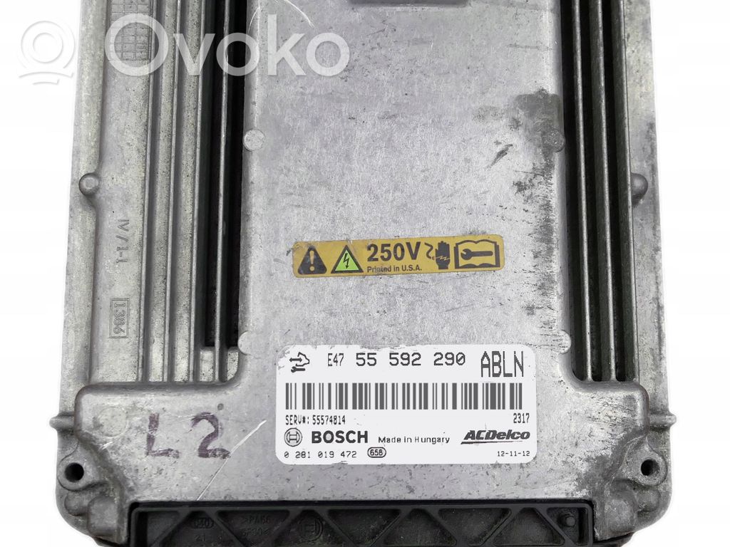 Engine control unit/module   55592290,0281019472