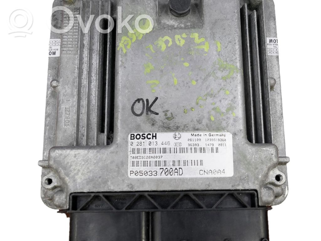 Engine control unit/module   P05033700AD,0281013446,700AD