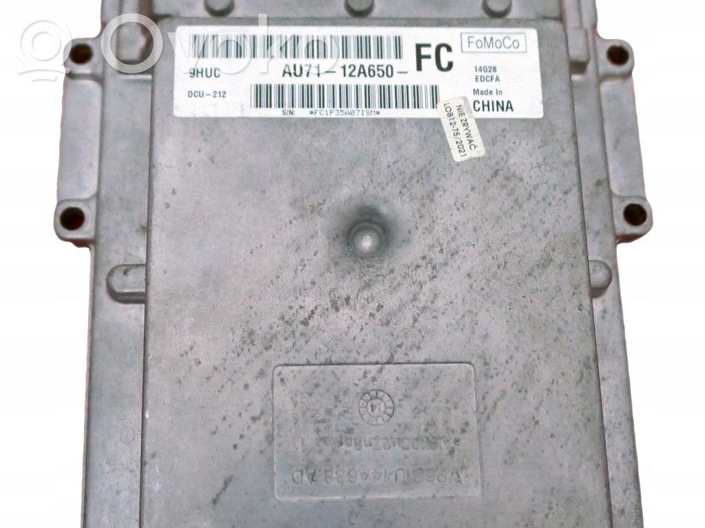Engine control unit/module   AU7112A650FC,9HUC,DCU212