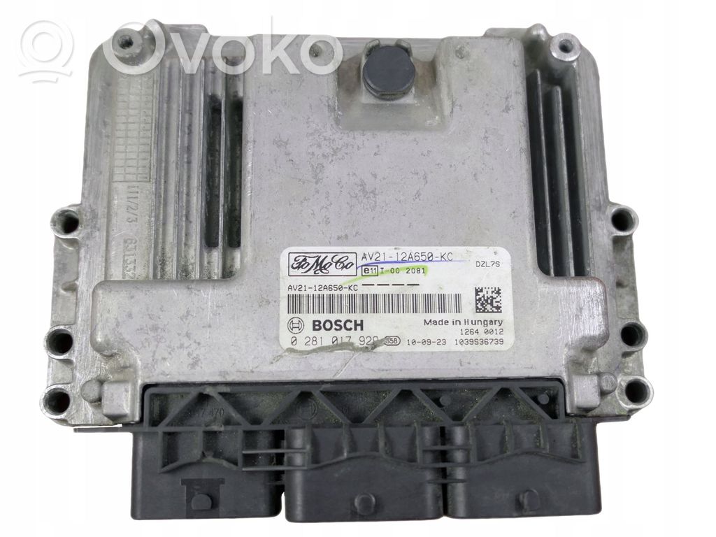Engine control unit/module   AV2112A650KC,0281017929