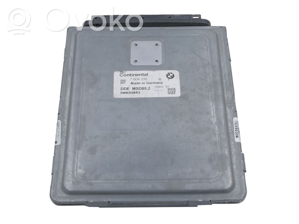 Unidad de control/módulo del motor   7604335,5WK93843,MSD85,DDEMSD852