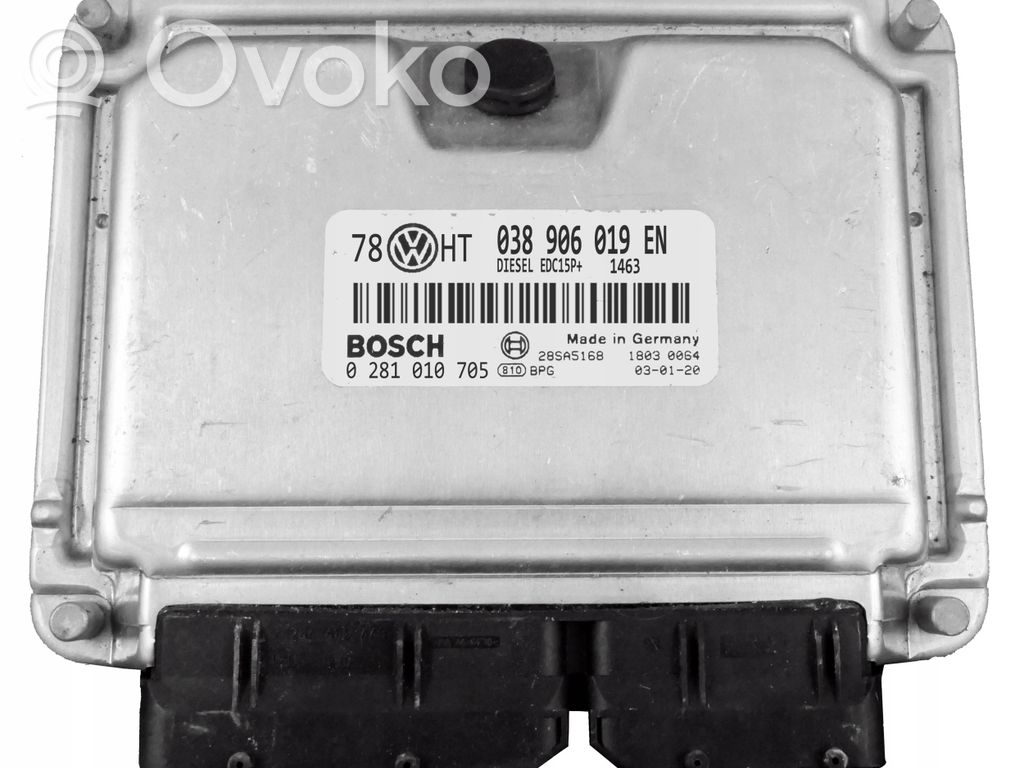 Engine control unit/module   038906019EN,0281010705