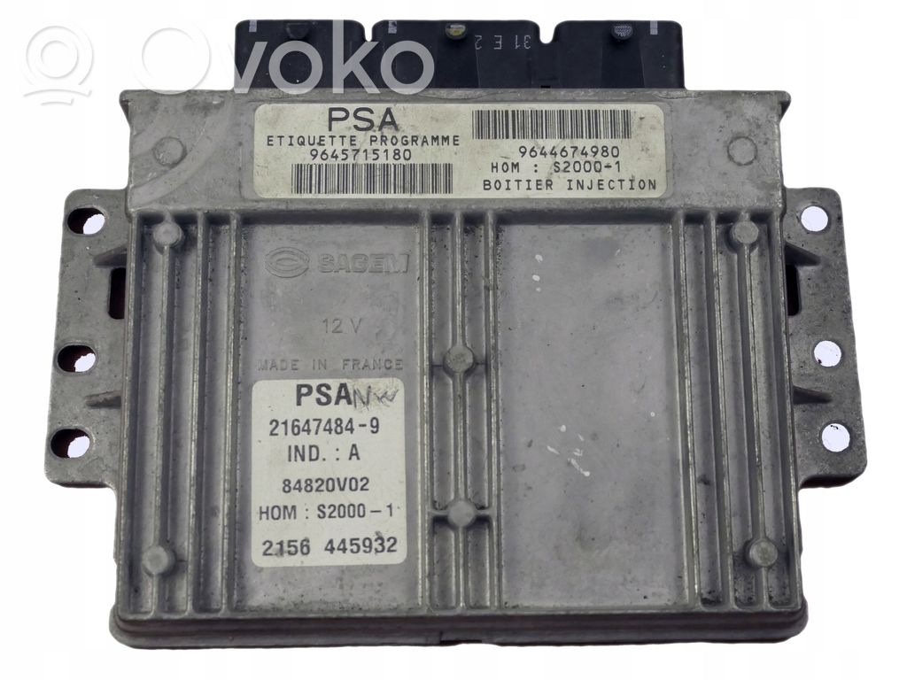Engine control unit/module   9645715180,9644674980