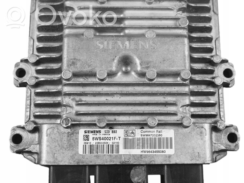 Citroen C3 Pluriel Engine control unit/module 