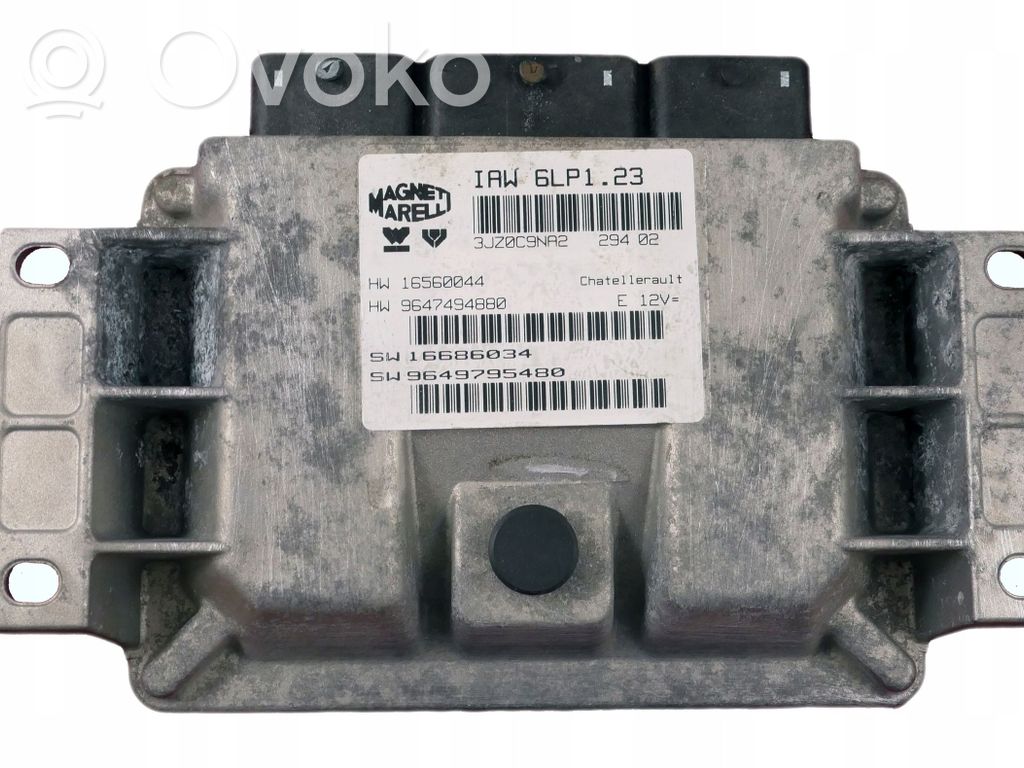 Engine control unit/module   9649795480,IAW6LP1