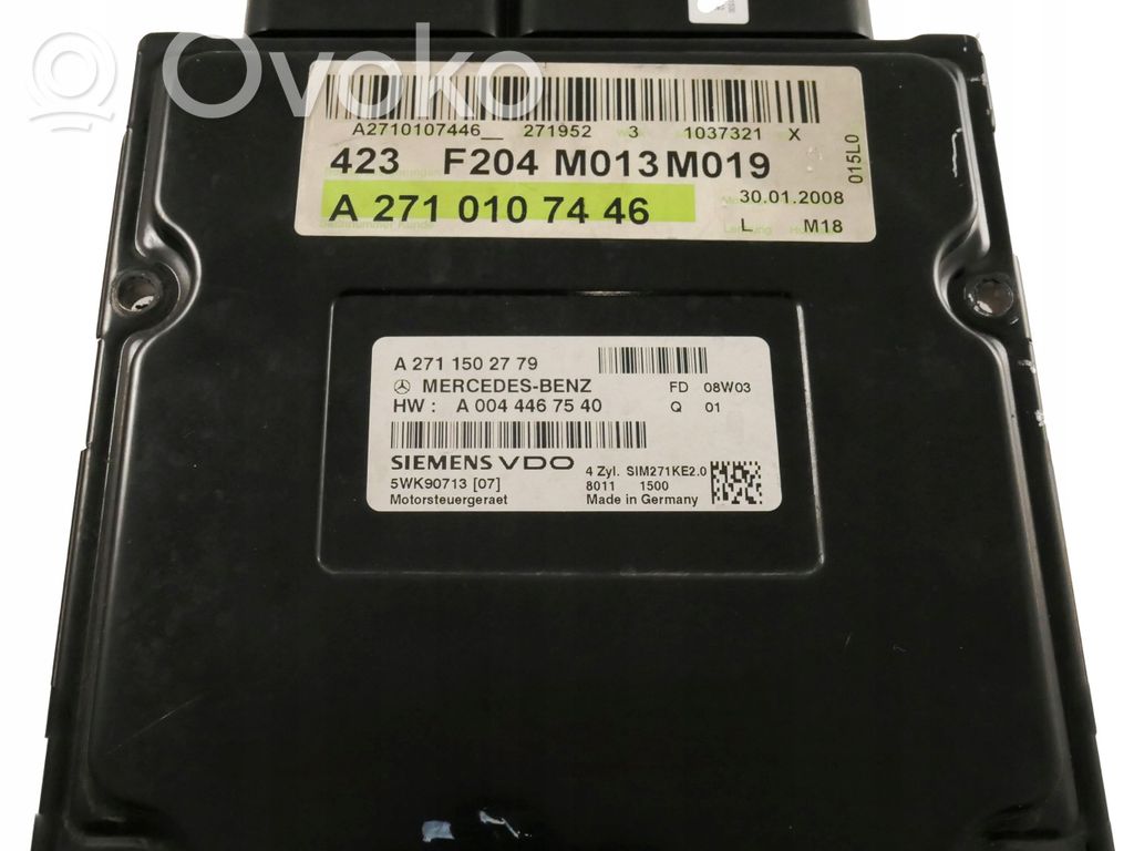 Mercedes-Benz C W204 Sterownik / Moduł ECU 
