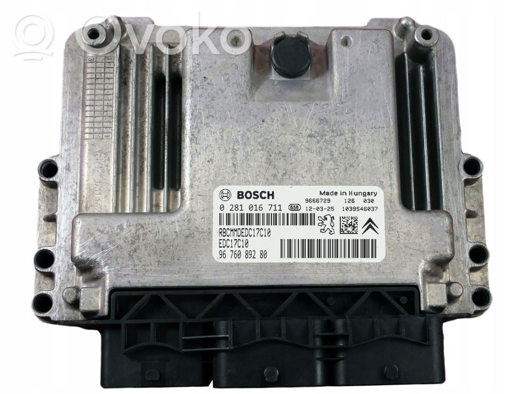 Peugeot 206 Engine control unit/module 