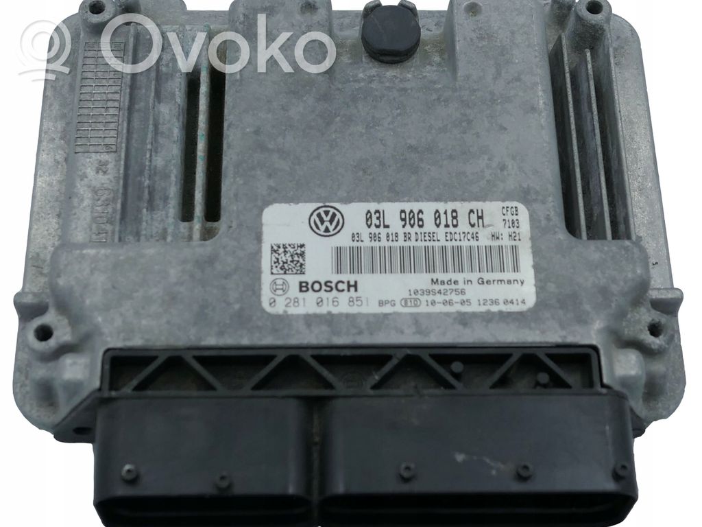 Engine control unit/module   03L906018CH,0281016851