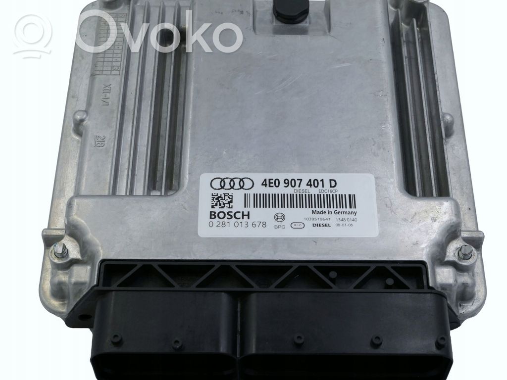 Engine control unit/module   4E0907401D,0281013678