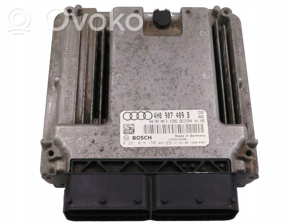 Engine control unit/module   4H0907409B,0281018150