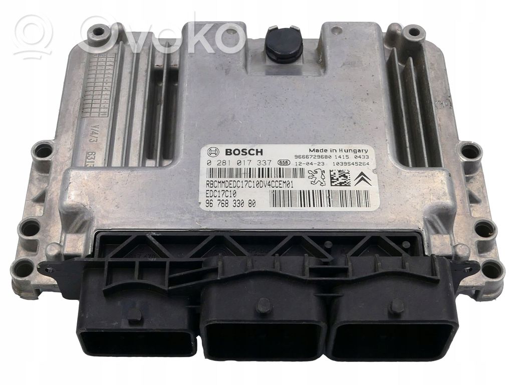 Engine control unit/module   9676833080,0281017337