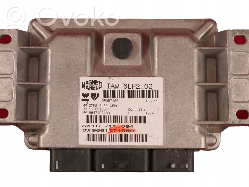 Engine control unit/module   9661771980,IAW6LP2