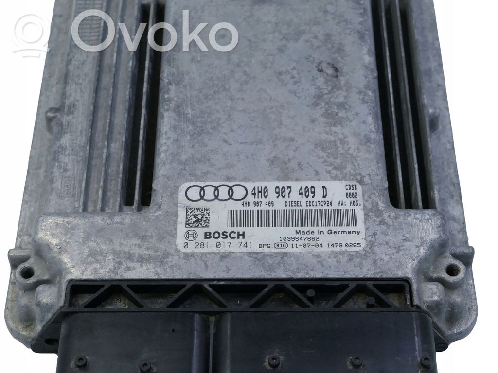 Audi A8 S8 D4 4H Variklio valdymo blokas 