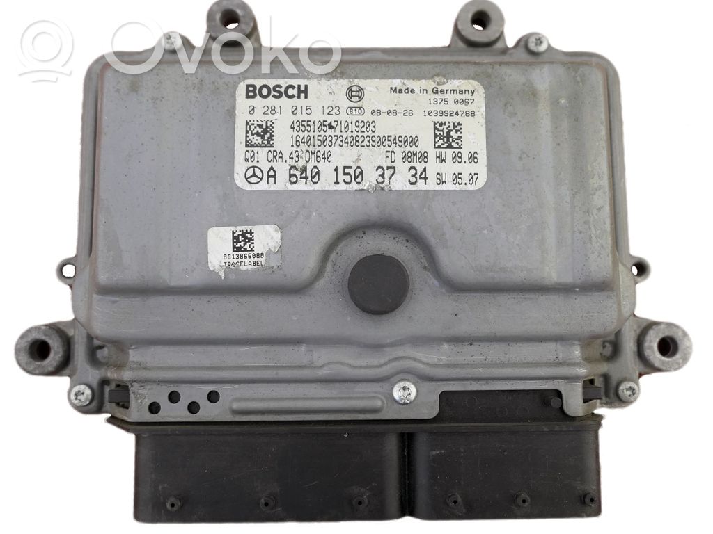 Engine control unit/module   A6401503734,0281015123