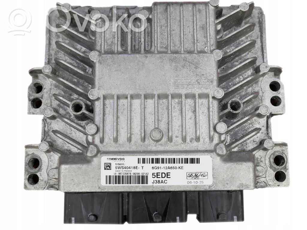 Engine control unit/module   5WS40418ET,6G9112A650KE,5WS40418E