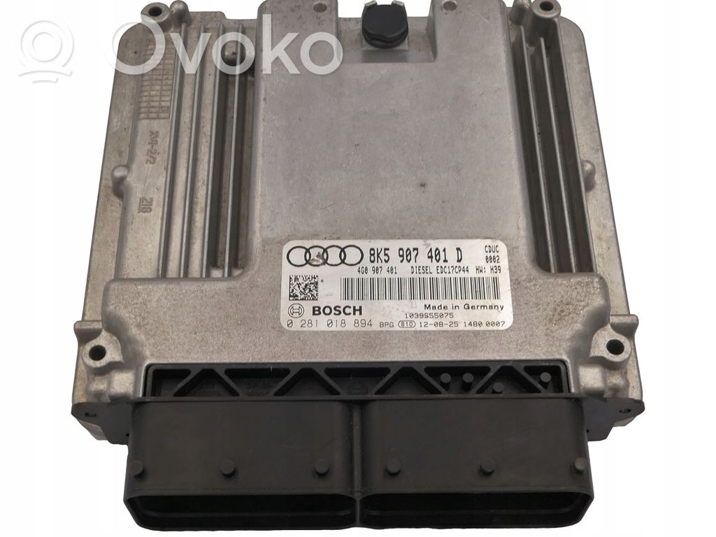 Engine control unit/module   8K5907401D,0281018894