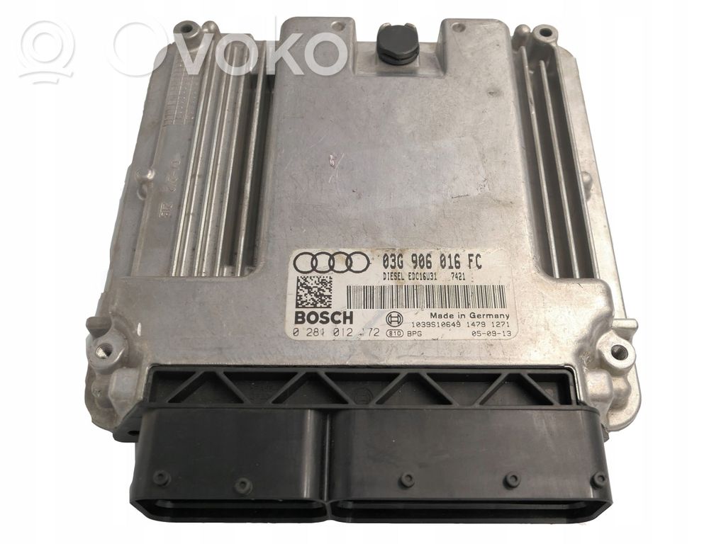 Engine control unit/module   03G906016FC,0281012172