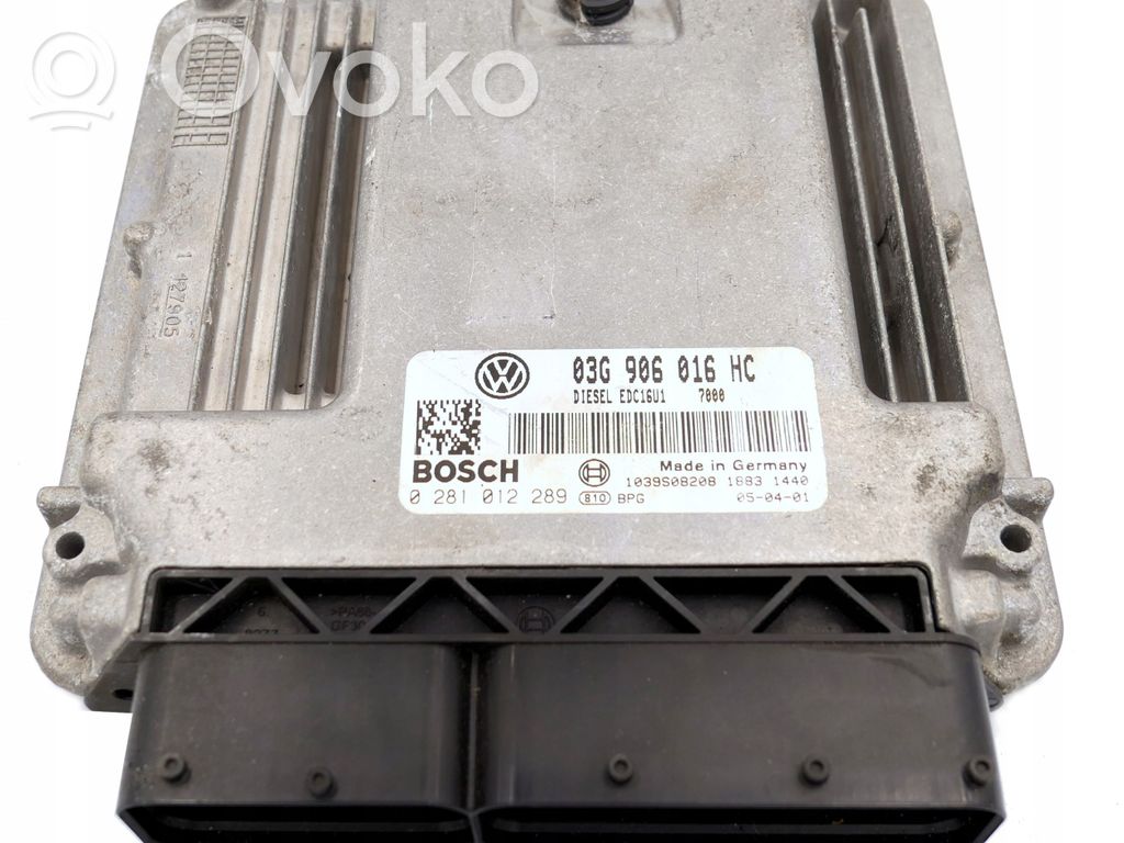 Volkswagen Caddy Engine control unit/module 