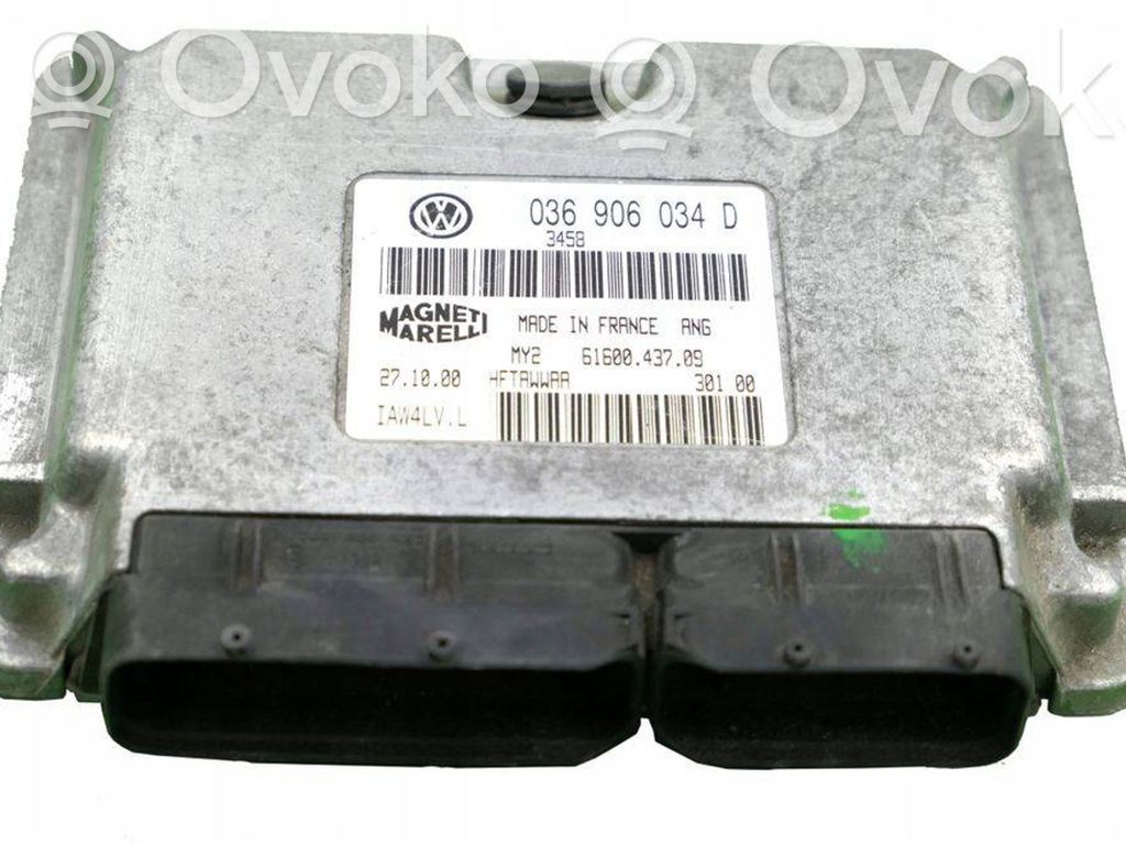 Engine control unit/module   036906034D,6160043709,IAW4LVL