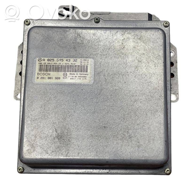 Engine control unit/module   A0255454332,0281001920