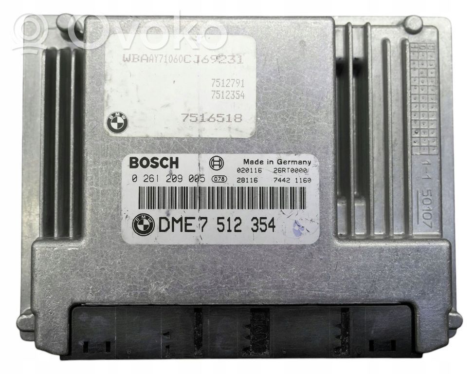 Engine control unit/module   DME7512354