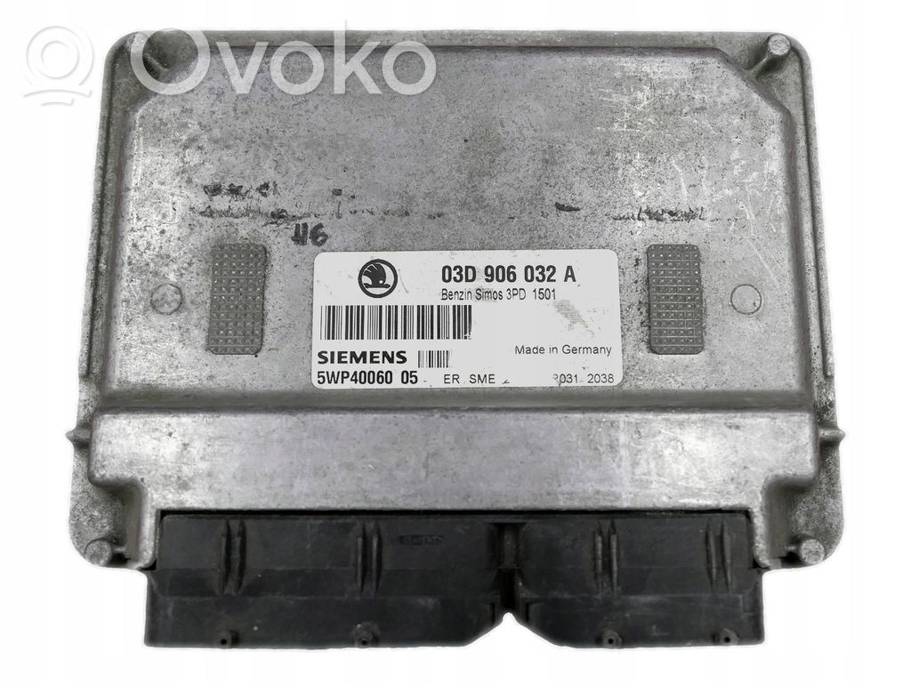 Volkswagen Polo IV 9N3 Komputer / Sterownik ECU silnika 