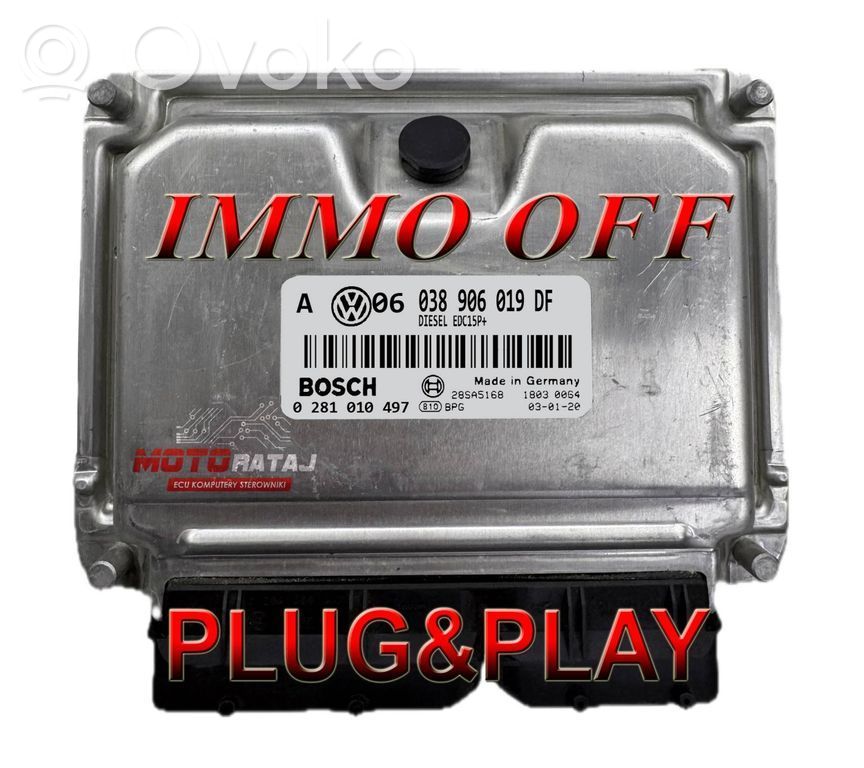 Engine control unit/module   038906019DF,0281010497,28SA5168