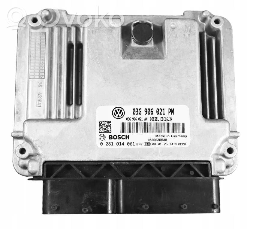 Engine control unit/module   0281014061,03G906021AN,03G906021PM