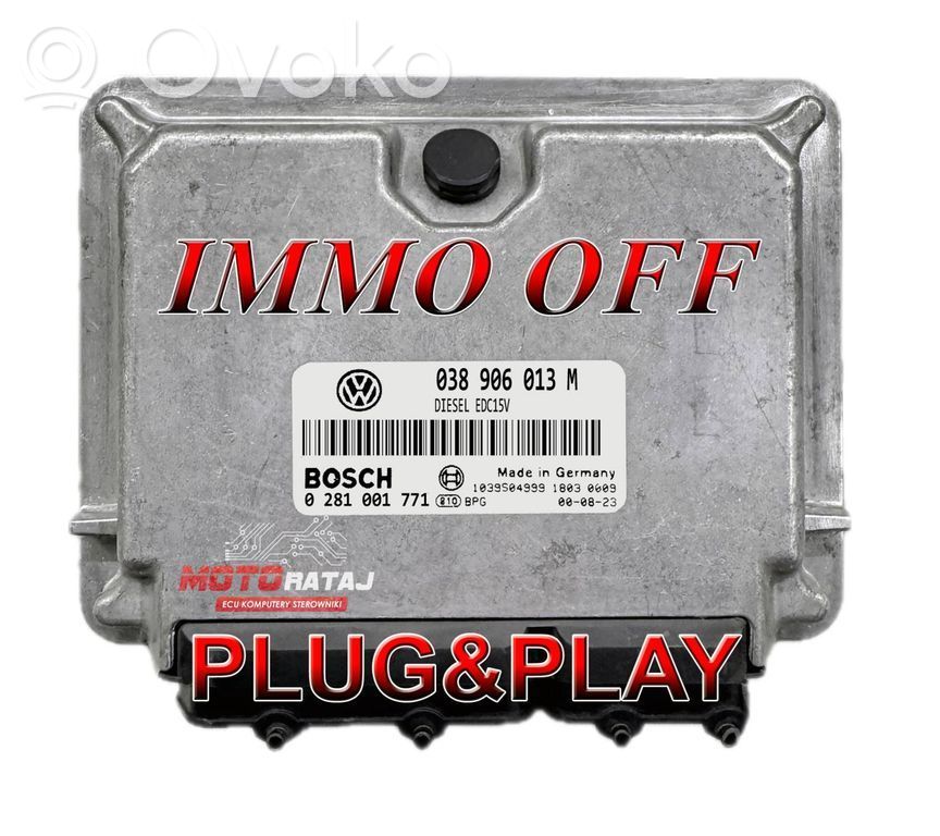 Engine control unit/module   038906013M,0281001771,1039S04999