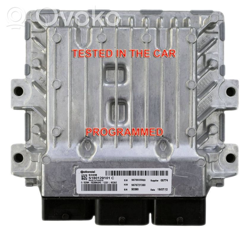 Engine control unit/module   9676721380,9678935980,S180129101C