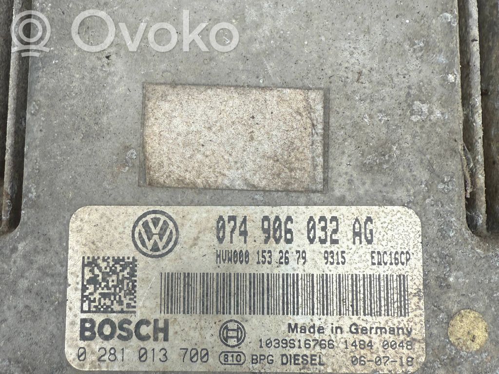 Volkswagen Crafter Engine control unit/module 