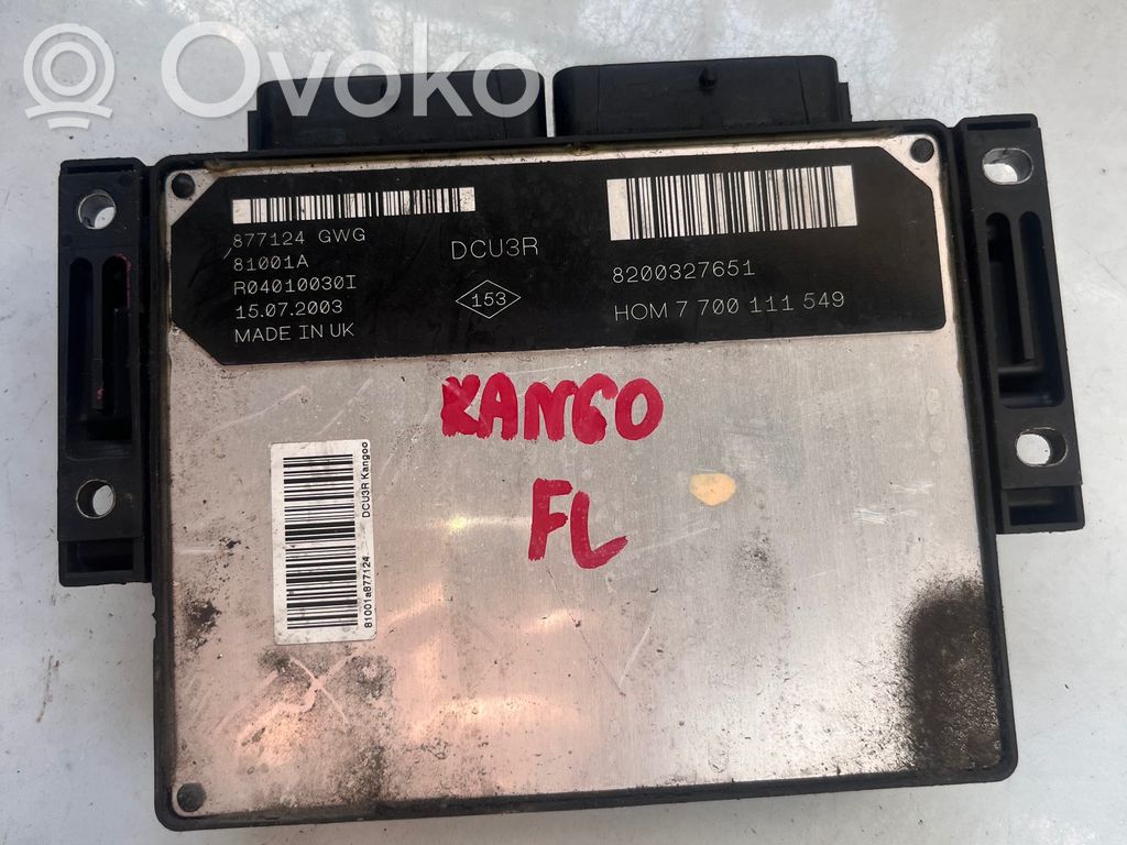 Renault Kangoo I Engine control unit/module 