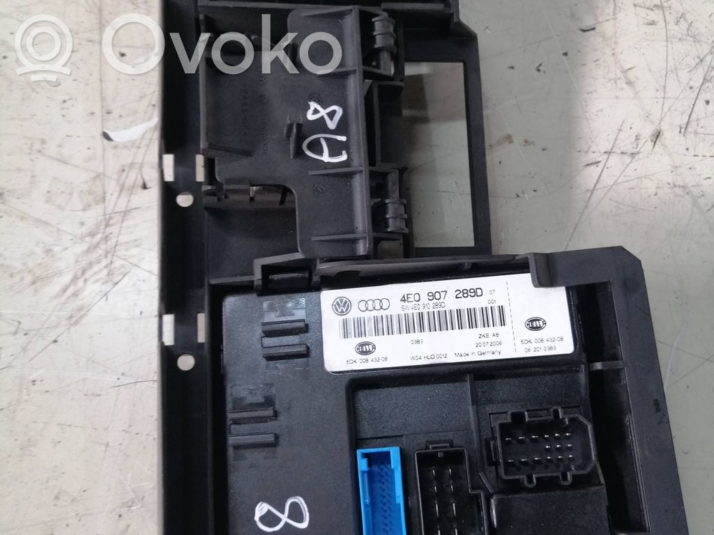 Altre centraline/moduli   4E0907289D,4E0910289D,5DK00843208