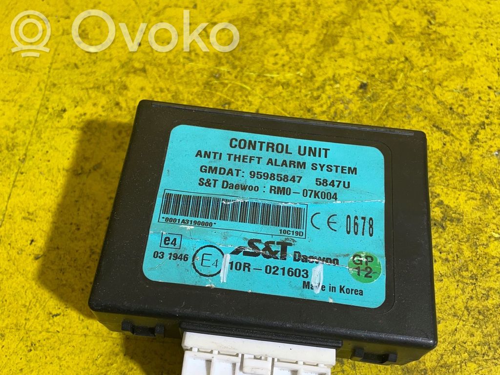 Chevrolet Spark Modulo di controllo MPM 