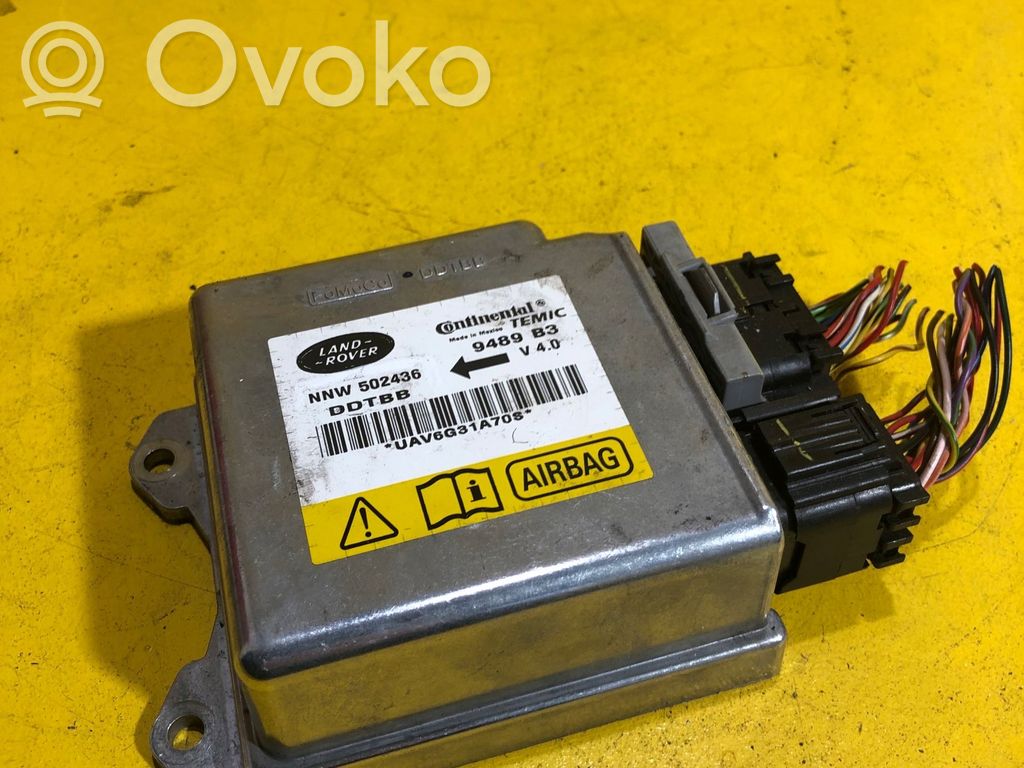 Opel Zafira B Airbag control unit/module 