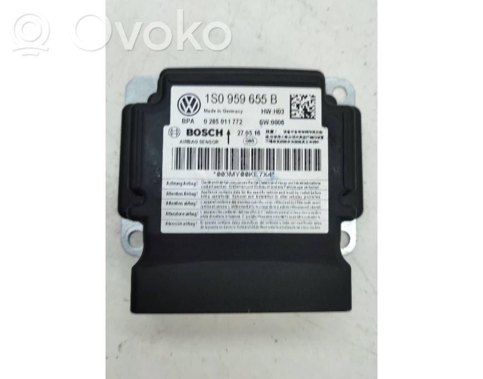Volkswagen Up Airbag control unit/module 