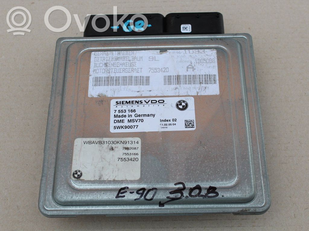 BMW 5 E60 E61 Sterownik / Moduł ECU 