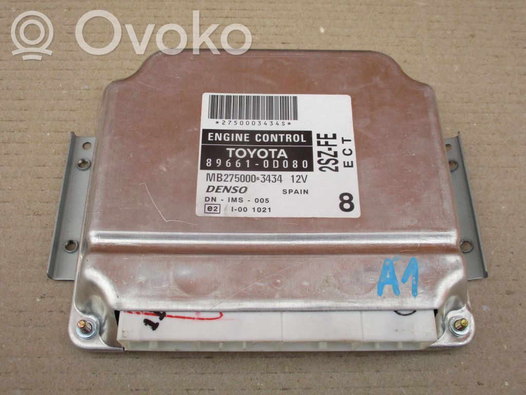 Engine control unit/module   896610D080,MB2750003434,2SZFE