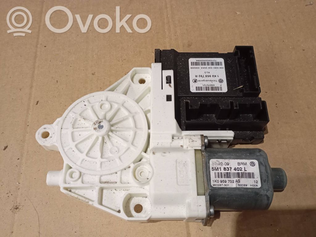 Volkswagen Golf Plus Silnik regulatora szyby drzwi przednich 