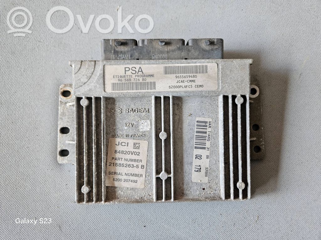Peugeot 206 Engine control unit/module ECU 