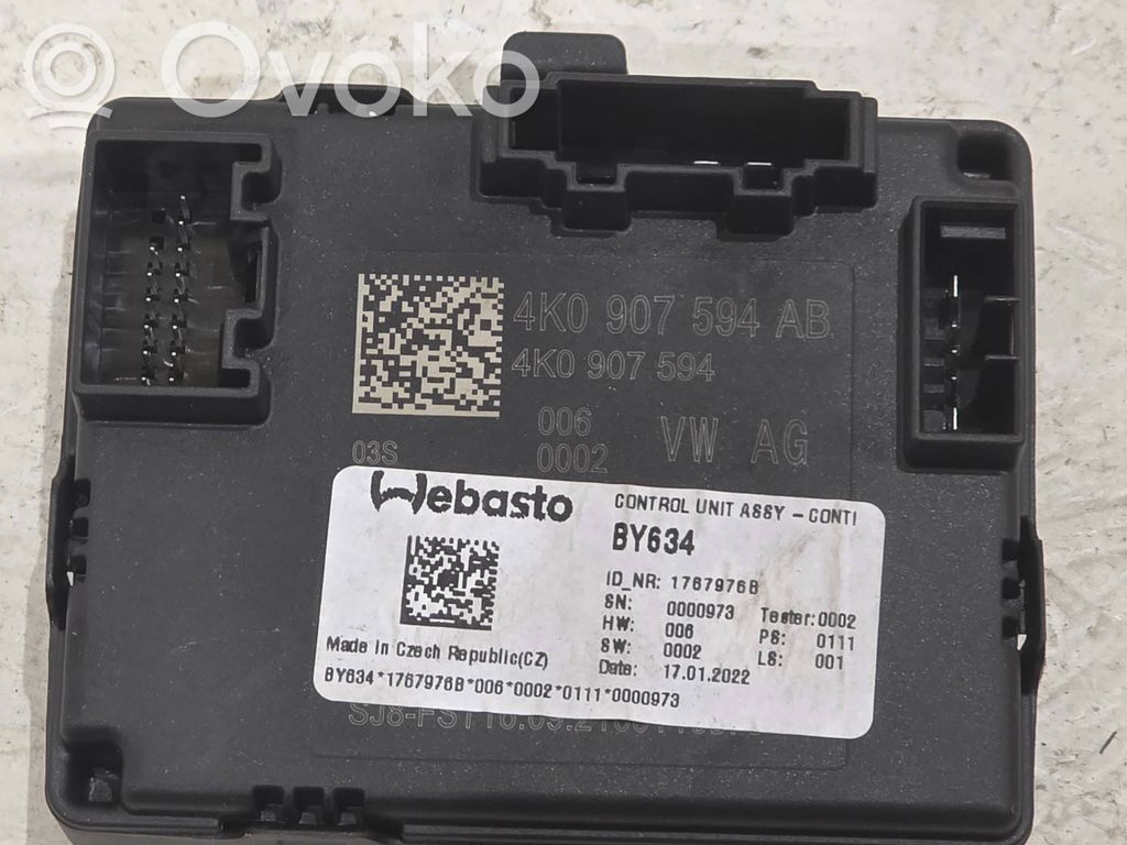 Porsche Cayenne (9Y0 9Y3) Unitate/modul comandă trapă 