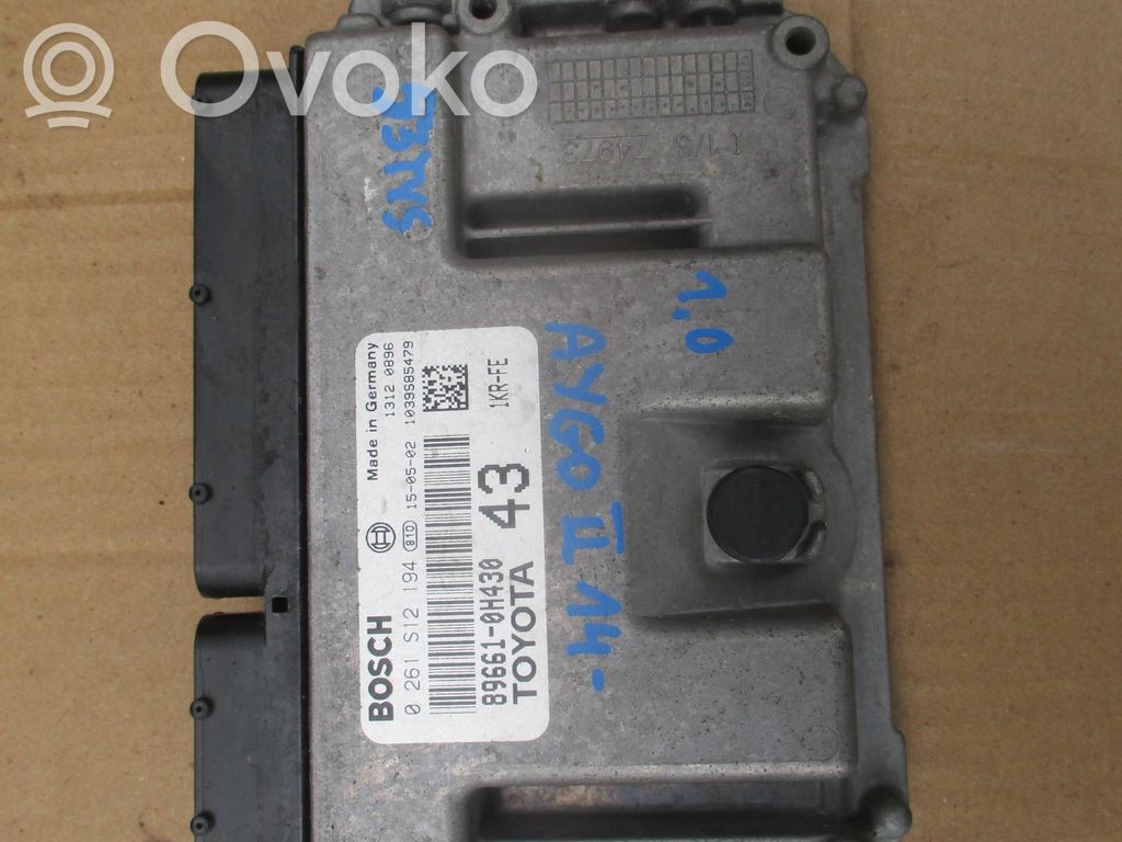Toyota Aygo AB40 Engine control unit/module 