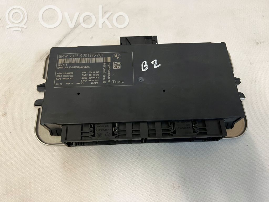 BMW 5 F10 F11 Sterownik / Moduł świateł LCM 