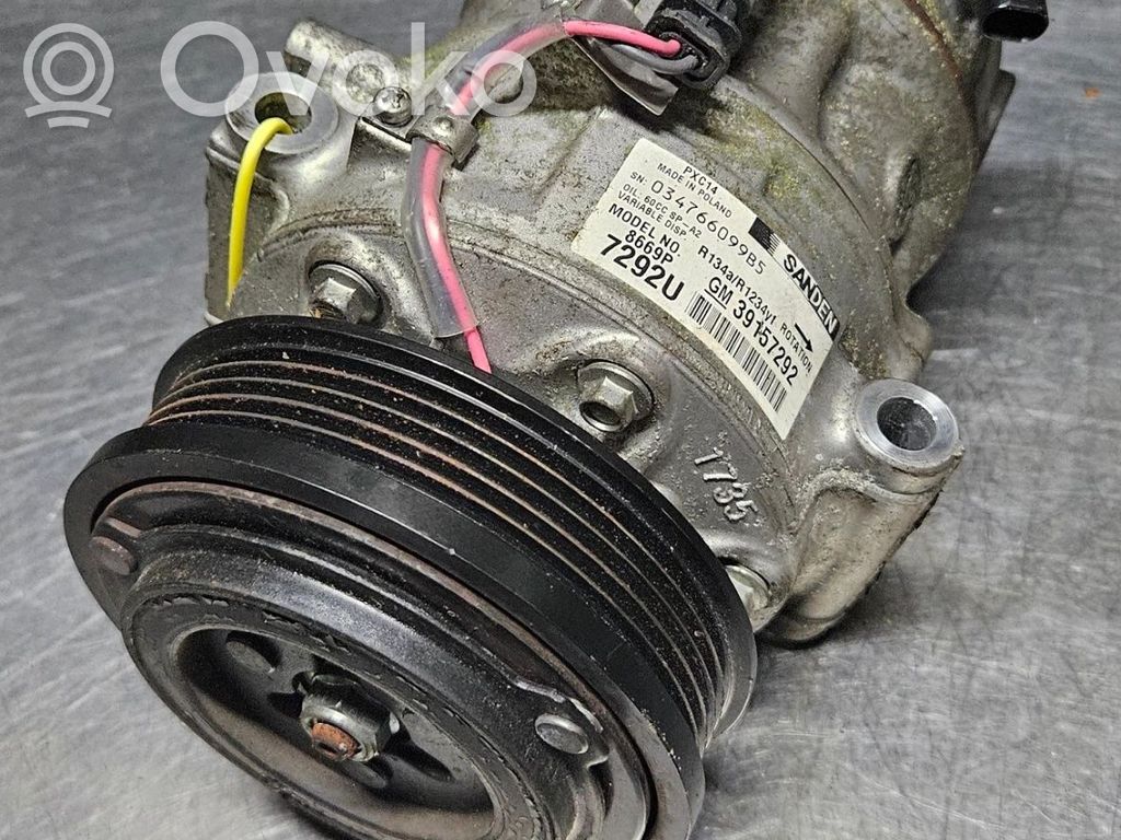 Opel Astra K Compresseur de climatisation 