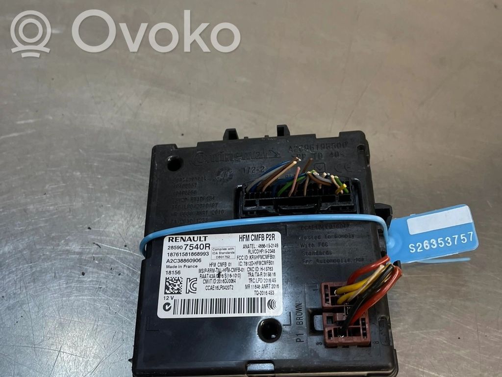 Dacia Duster II Trunk lid opening control unit 