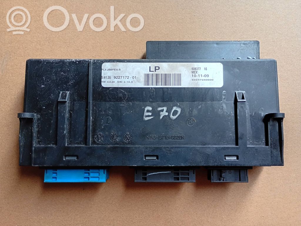 BMW X5 E70 Central body control module 