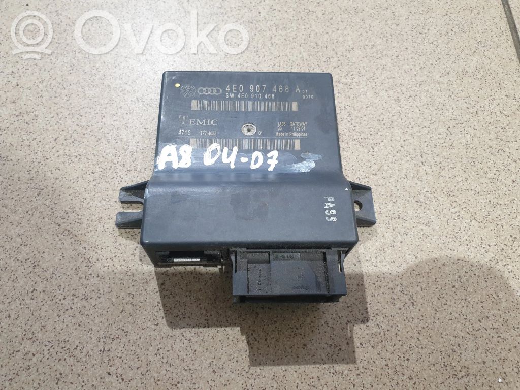 Audi A8 S8 D3 4E Gateway control module 