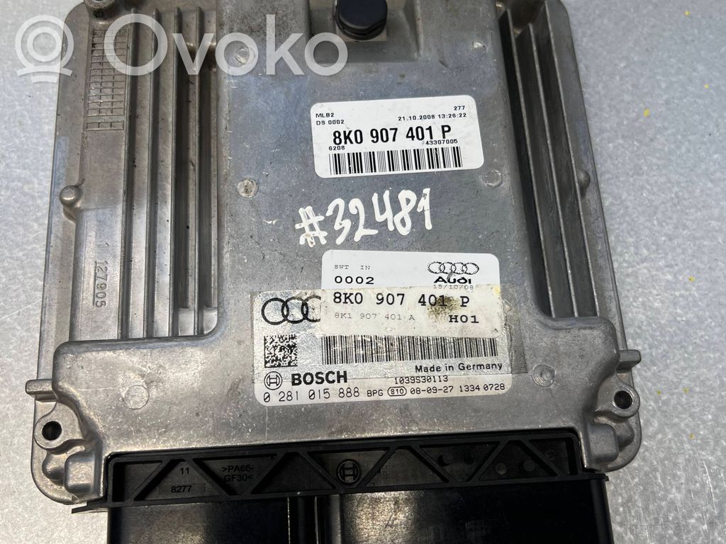 Engine control unit/module   8K0907401P,8K0907401P