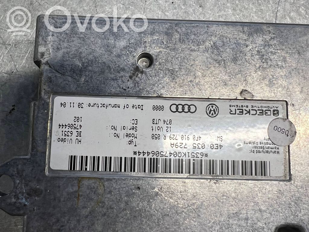 Audi A6 S6 C6 4F MMI control unit 